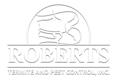 white roberts termite and pest control logo