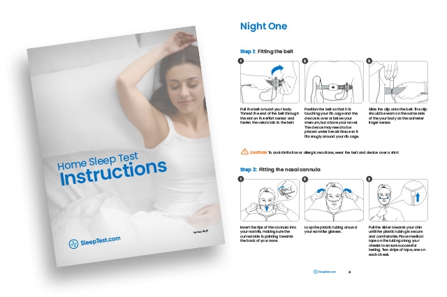 SleepTest Instructions for ResMed In Home Sleep Test
