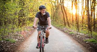 man able to ride bike now that he's treating sleep apnea