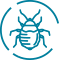 outline of bed bug icon