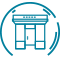 Learn More About Our Commercial Pest Control Services outline of store front icon