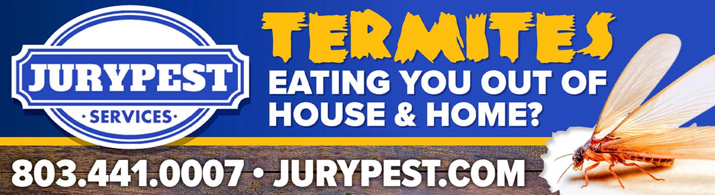 jury pest termites eating you out of house and home billboard