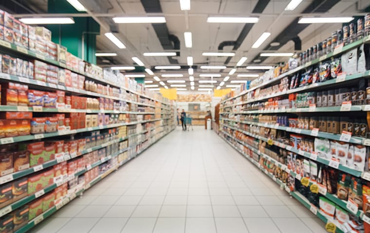 Protect Your Products From Pests With Our Services view of an aisle in a grocery store in columbia south carolina