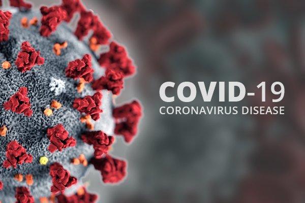 covid 19 magnified image of virus
