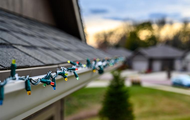 lights on house