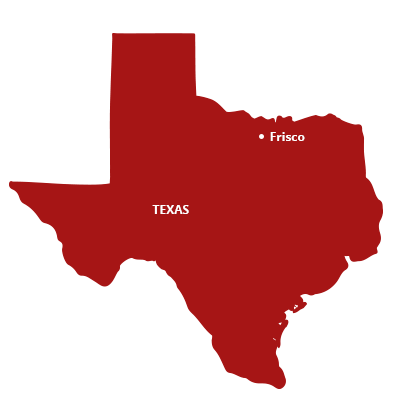 We Service Frisco & Dallas Metro where we service map of texas featuring frisco