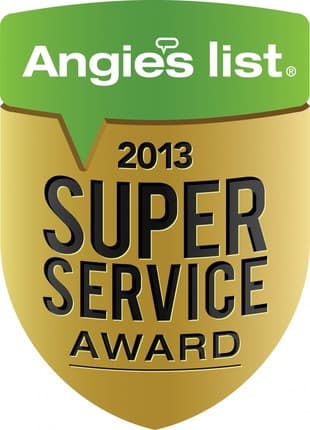 2013 Angie's List Super Service Award super service award badge