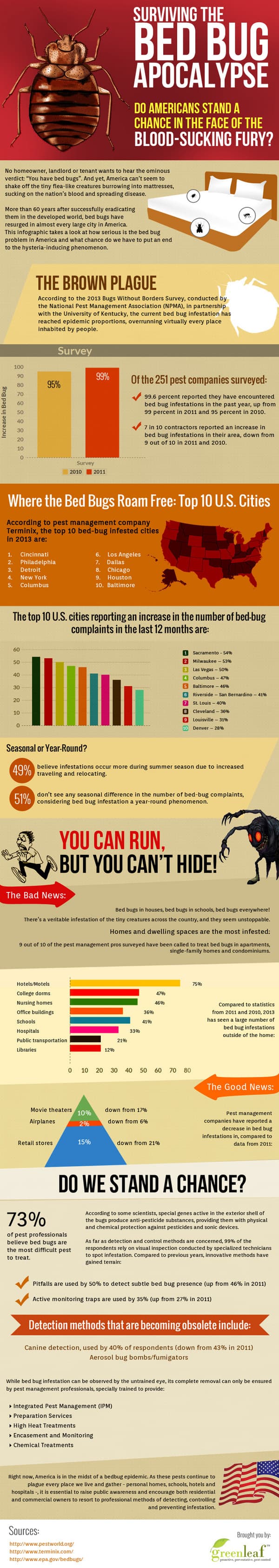 Learn How To Survive The Bed Bug Apocalypse Top 10 Bed Bug Infested Cities in America