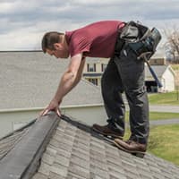 We Do Not Just Provide Pest Control We Offer Home Repair As Well thomas technician fixing a problem on roof