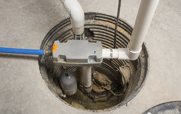 sump pump installed in a chesapeake virginia business