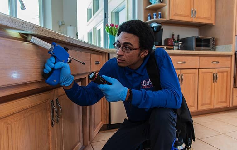 a technician servicing a fleming island florida home