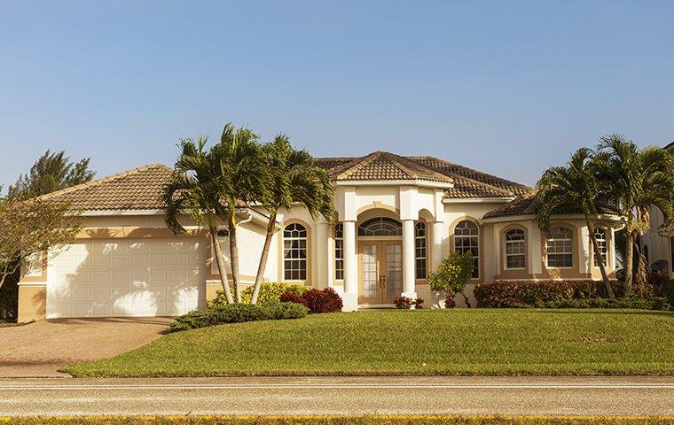 street view of a yard and sawgrass florida home