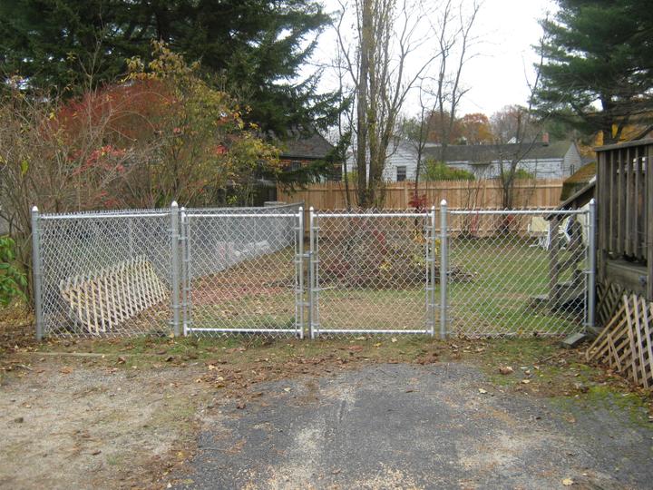 galvanized chain link fence