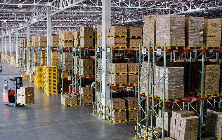 interior of a warehouse