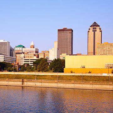 des moines skyline