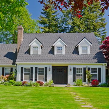 house with front yard