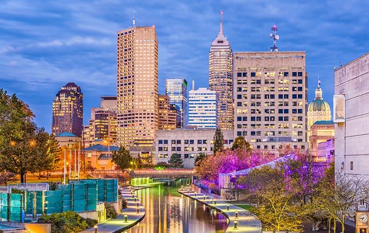 We Offer Customized Commercial Pest Control Options skyline of indianapolis indiana downtown skycrapers