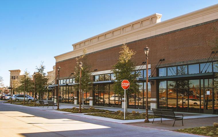 exterior of commercial building in sachse texas