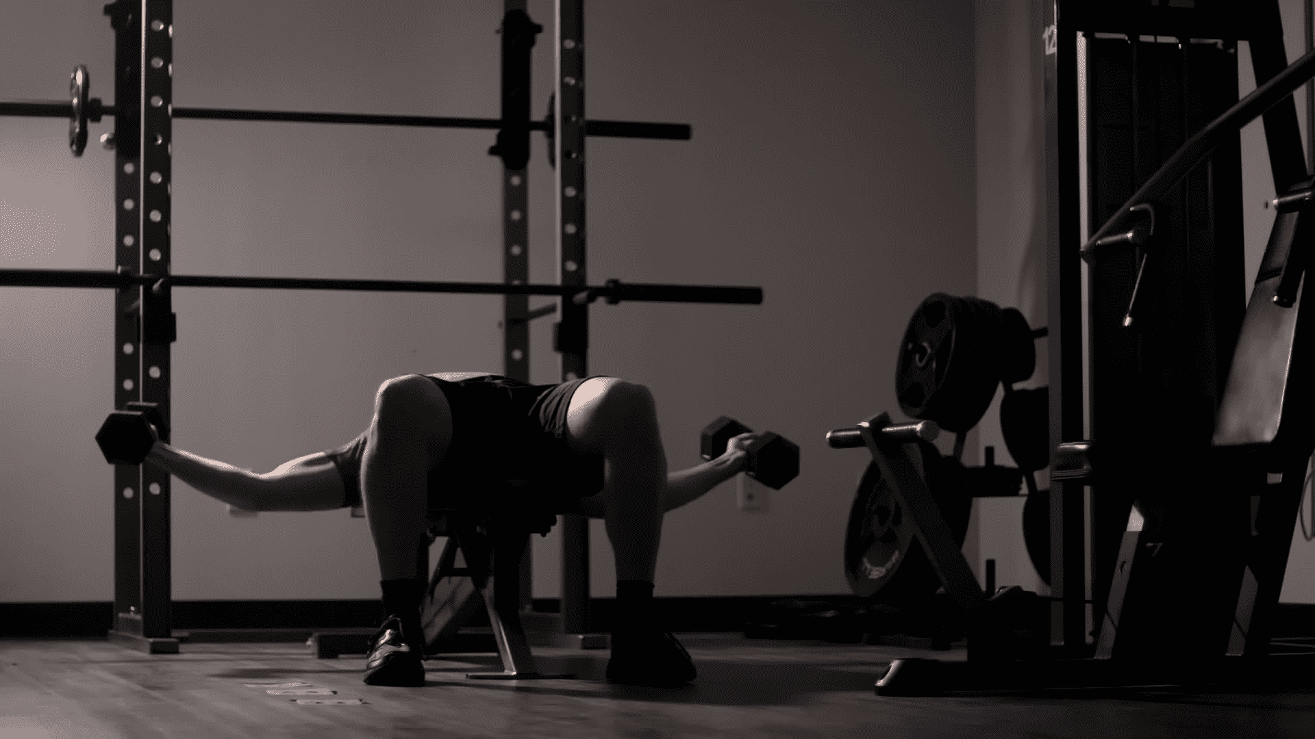 a man working out in a gym