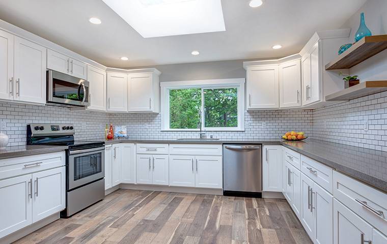 clean residential kitchen