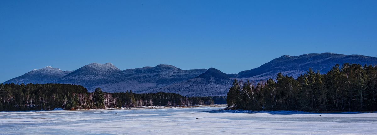 Bigelow mountains in winter