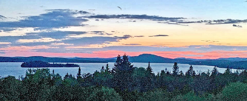 View of Rangeley Lake, Maine