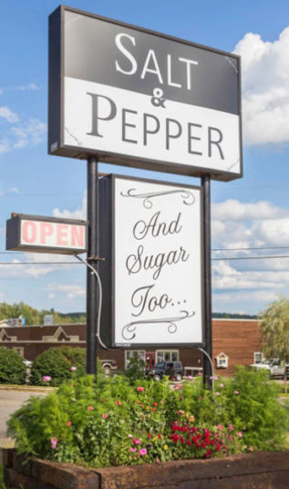 Salt and Pepper and Sugar Too Sign on Route 2