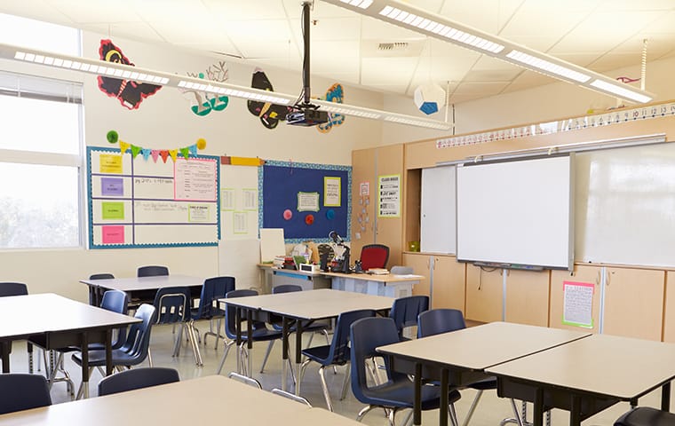 interior of a classroom in lake worth florida