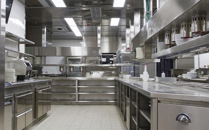 a restaurant kitchen