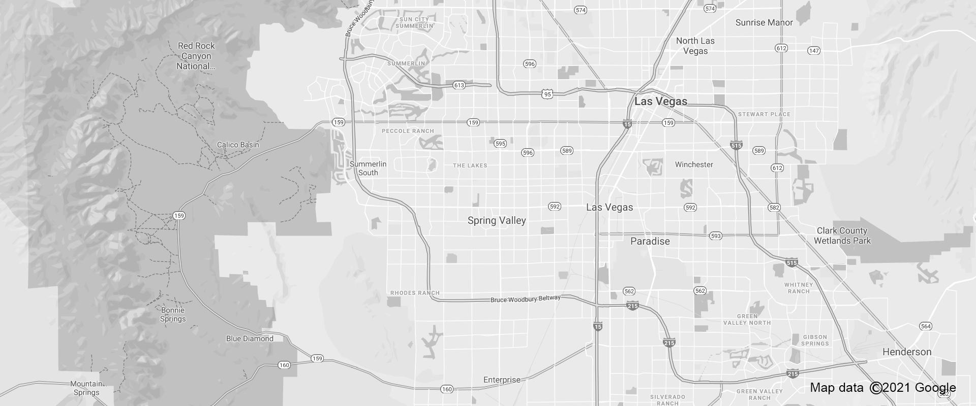 map of downtown las vegas