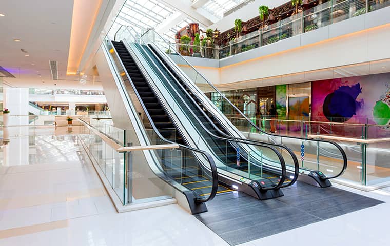 interior of a retail shopping center serviced by pro active pest control in northern california