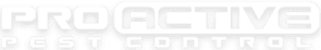 Pro Active Pest Control white pro active pest control logo