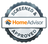 home advisor screen and approved service award icon