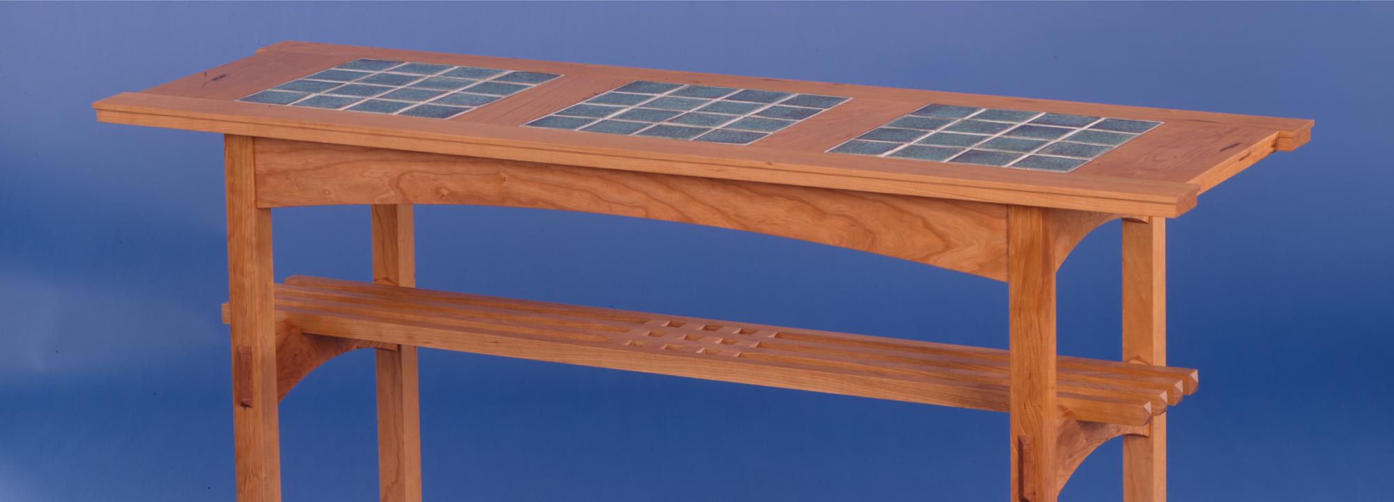 Tile Top Console Table Kevin Rodel Furniture & Design Studio