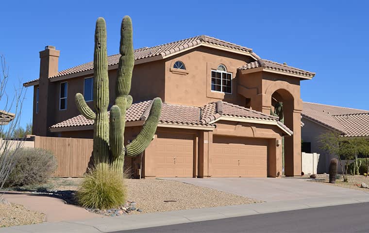 front of a house in arizona