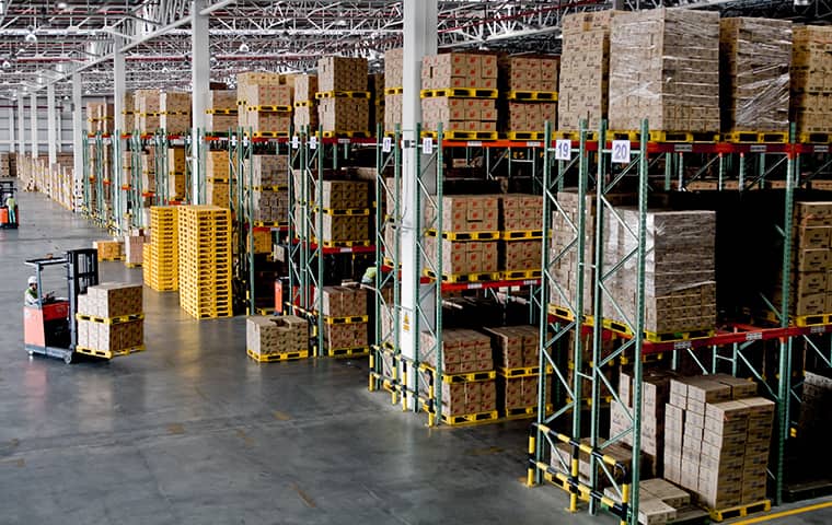 internal view of a warehouse in fort worth texas