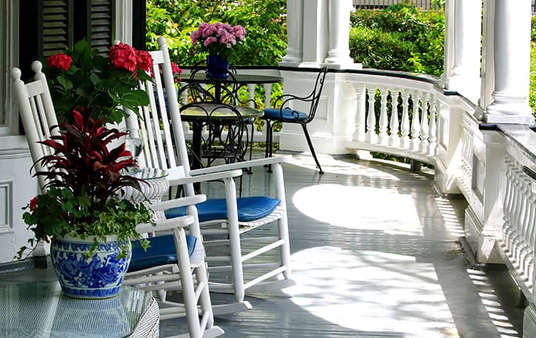 Protect Your Matagorda Home From Flies & Stinging Insects front porch of a home in matagorda texas