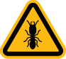 termite warning sign