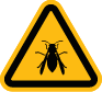 stinging insect warning sign