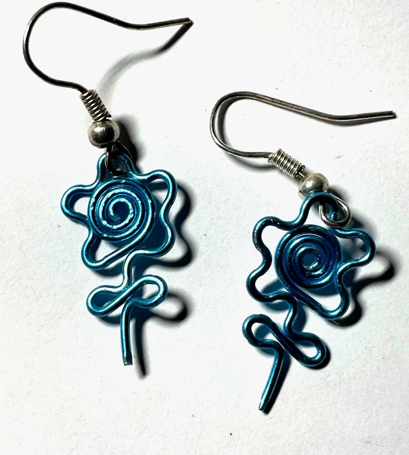 Mexico Wire Flower Earrings