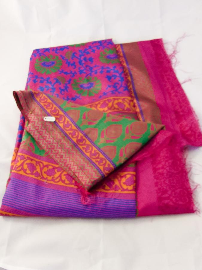 India Synthetic Silk Sari (Reversible)