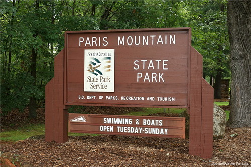 Paris mountain shop state park hiking