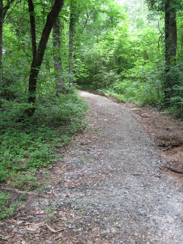 trail leading to Beacham Road parking area (Credit: Upstate Forever)