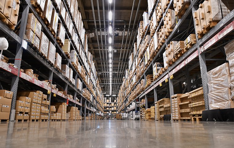Call Today the interior of a warehouse in murrieta california