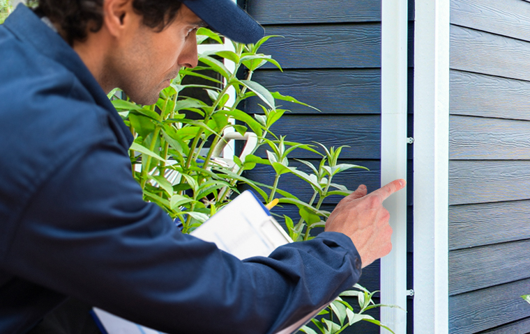 Pest Professionals Protect Your Home Or Business a heritage pest control service technician inspecting a home in franklin lakes new jersey