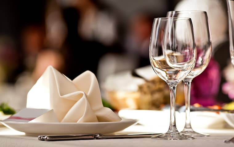 Restaurants Are Havens For Many Common NJ Pests a restaurant table setting in pompton lakes new jersey