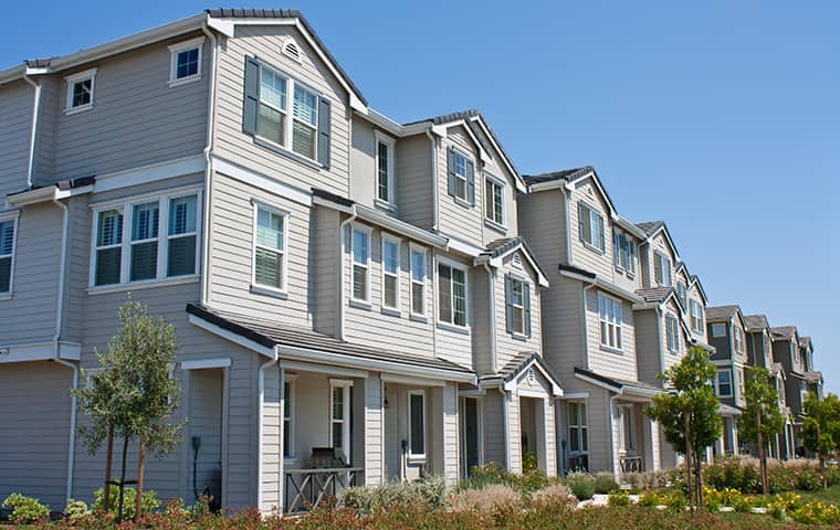 Protect Your Tenants From The Threat Of Pests a row of commercial housing units in wyckoff new jersey