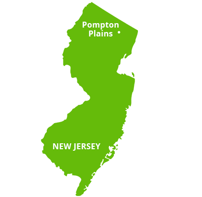 where we service map of new jersey featuring pompton plains