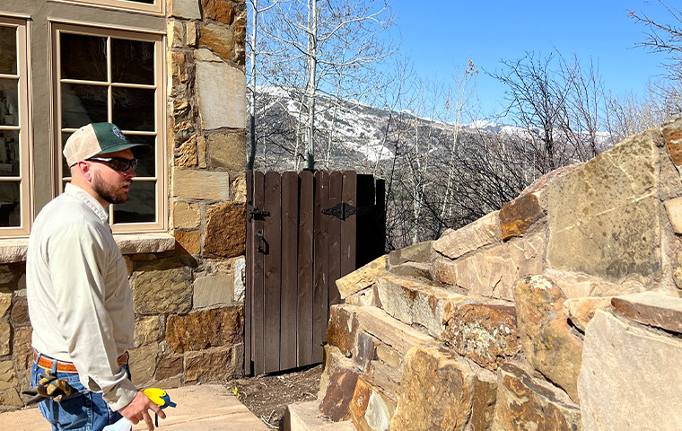 a ram wildlife and pest management service technician return to inspect a home in mesa colorado