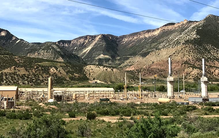 a distant view of an oil field in eagle colorado